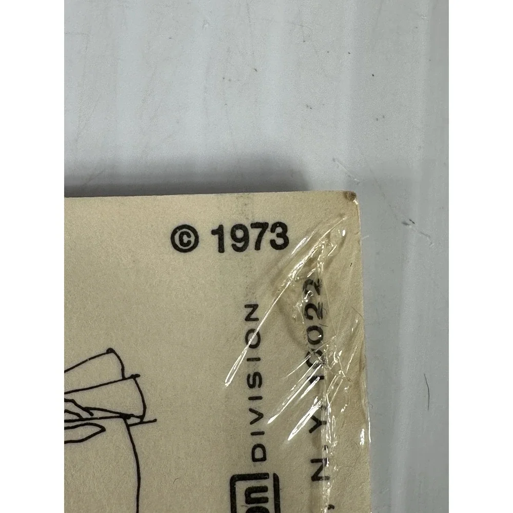 VTG Sealed 1973 Vintage Talon Appliques Orange Gold Green Flowers Sew On Textron